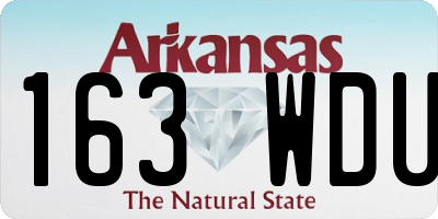 AR license plate 163WDU