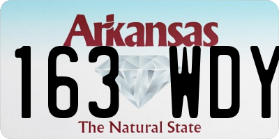 AR license plate 163WDY