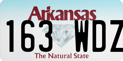 AR license plate 163WDZ