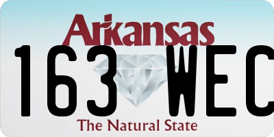 AR license plate 163WEC