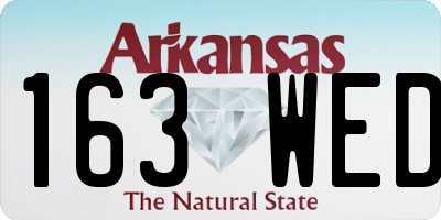 AR license plate 163WED