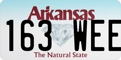 AR license plate 163WEE
