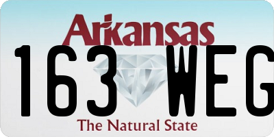 AR license plate 163WEG