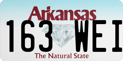 AR license plate 163WEI