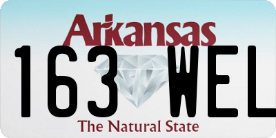 AR license plate 163WEL