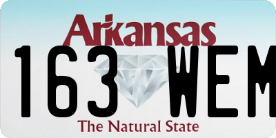 AR license plate 163WEM