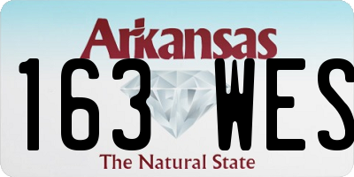 AR license plate 163WES