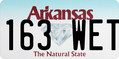 AR license plate 163WET