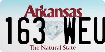 AR license plate 163WEU