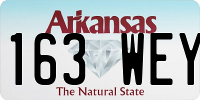 AR license plate 163WEY
