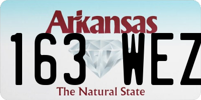 AR license plate 163WEZ