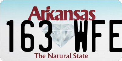 AR license plate 163WFE