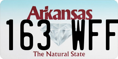 AR license plate 163WFF