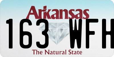 AR license plate 163WFH