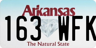AR license plate 163WFK