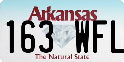 AR license plate 163WFL