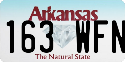 AR license plate 163WFN