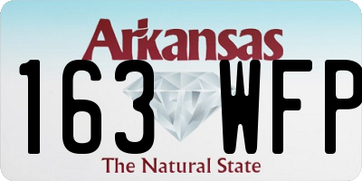 AR license plate 163WFP