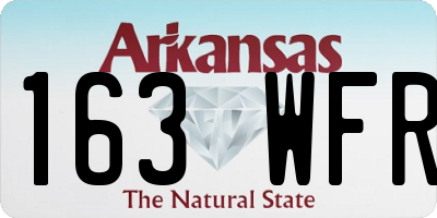 AR license plate 163WFR