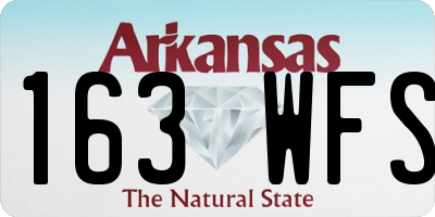 AR license plate 163WFS
