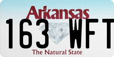 AR license plate 163WFT