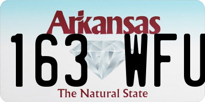 AR license plate 163WFU