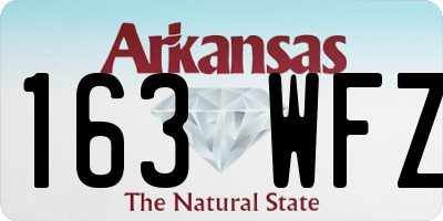 AR license plate 163WFZ