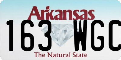 AR license plate 163WGC