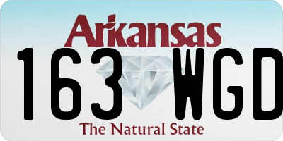 AR license plate 163WGD