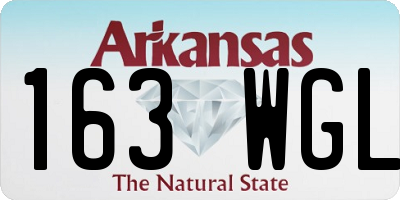 AR license plate 163WGL