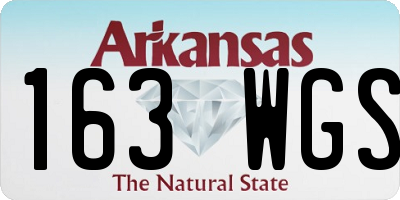 AR license plate 163WGS