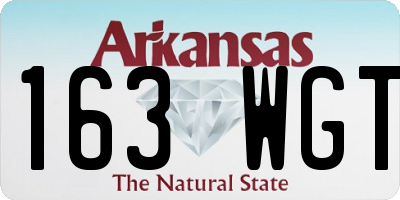 AR license plate 163WGT