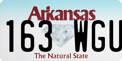 AR license plate 163WGU