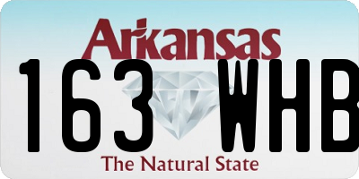 AR license plate 163WHB