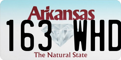 AR license plate 163WHD