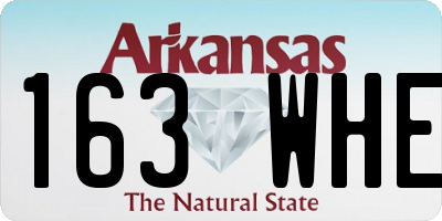 AR license plate 163WHE