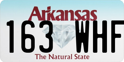 AR license plate 163WHF