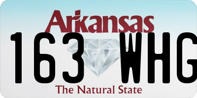 AR license plate 163WHG