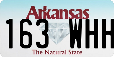 AR license plate 163WHH