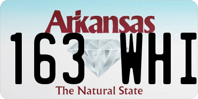 AR license plate 163WHI
