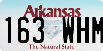 AR license plate 163WHM