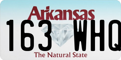 AR license plate 163WHQ