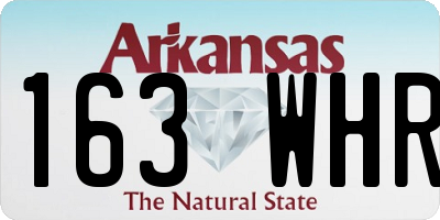 AR license plate 163WHR