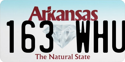 AR license plate 163WHU