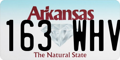 AR license plate 163WHV