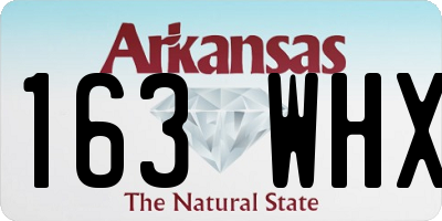 AR license plate 163WHX