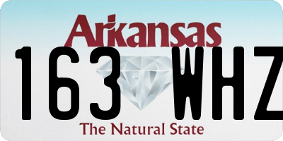 AR license plate 163WHZ