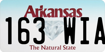AR license plate 163WIA
