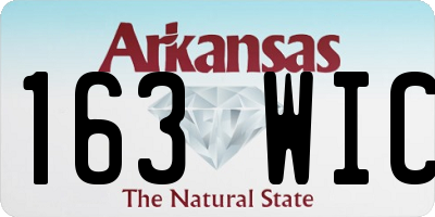 AR license plate 163WIC
