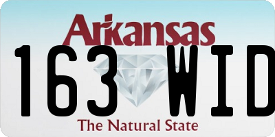 AR license plate 163WID